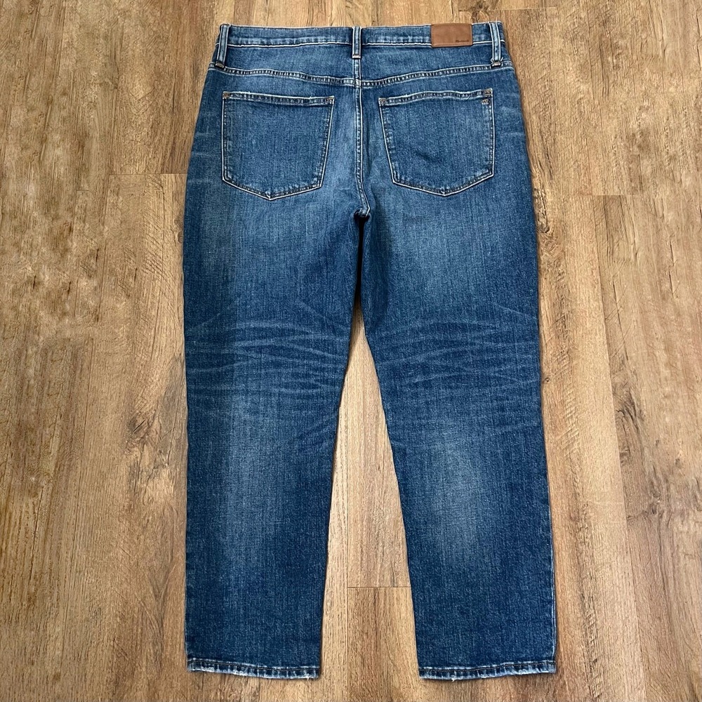 Madewell Women's Blue The High-Rise Slim Crop Denim Boyjean Size 32 - Picture 5 of 11